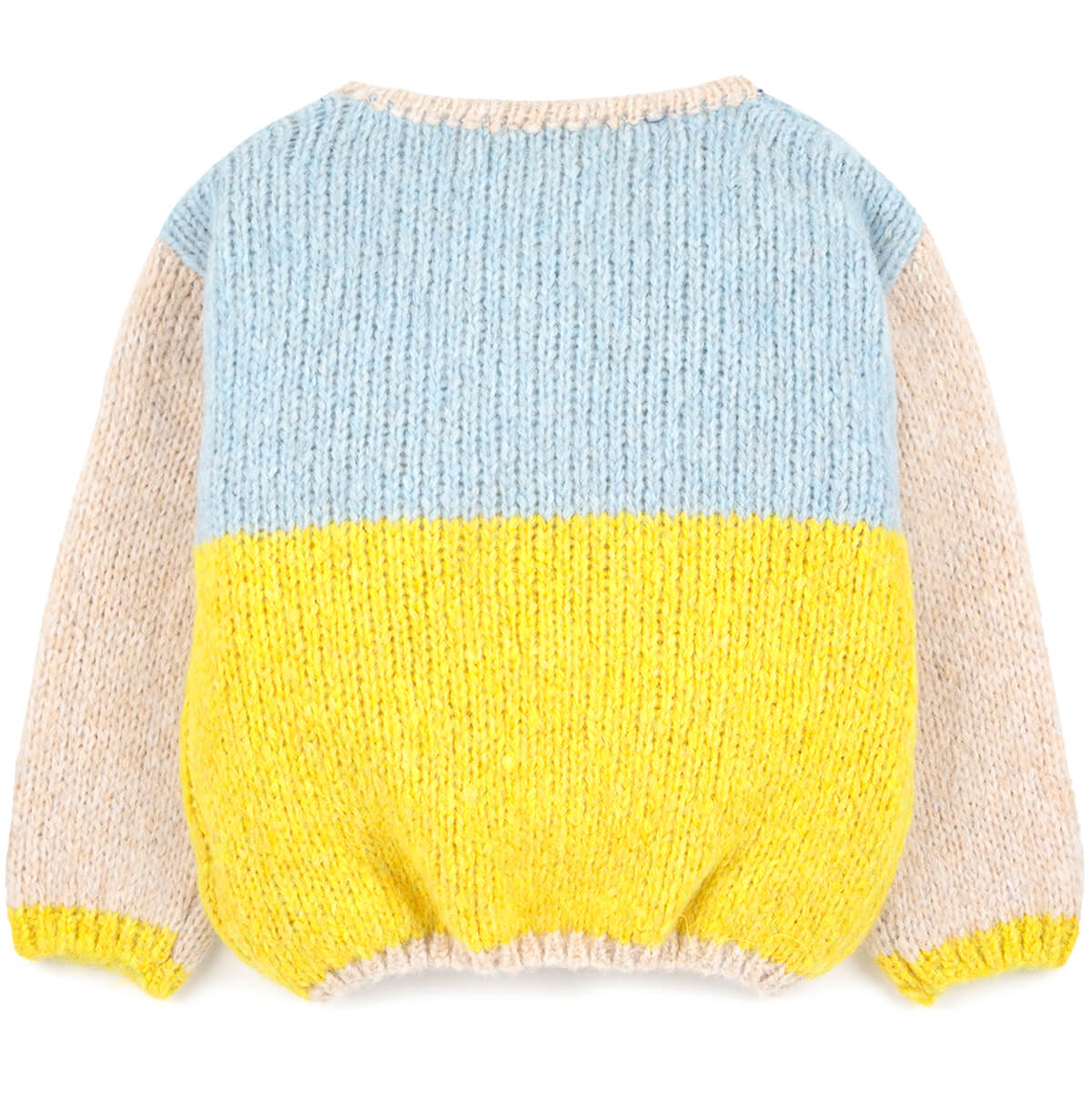 Colour Block Baby Jumper in Yellow by Bobo Choses – Junior Edition