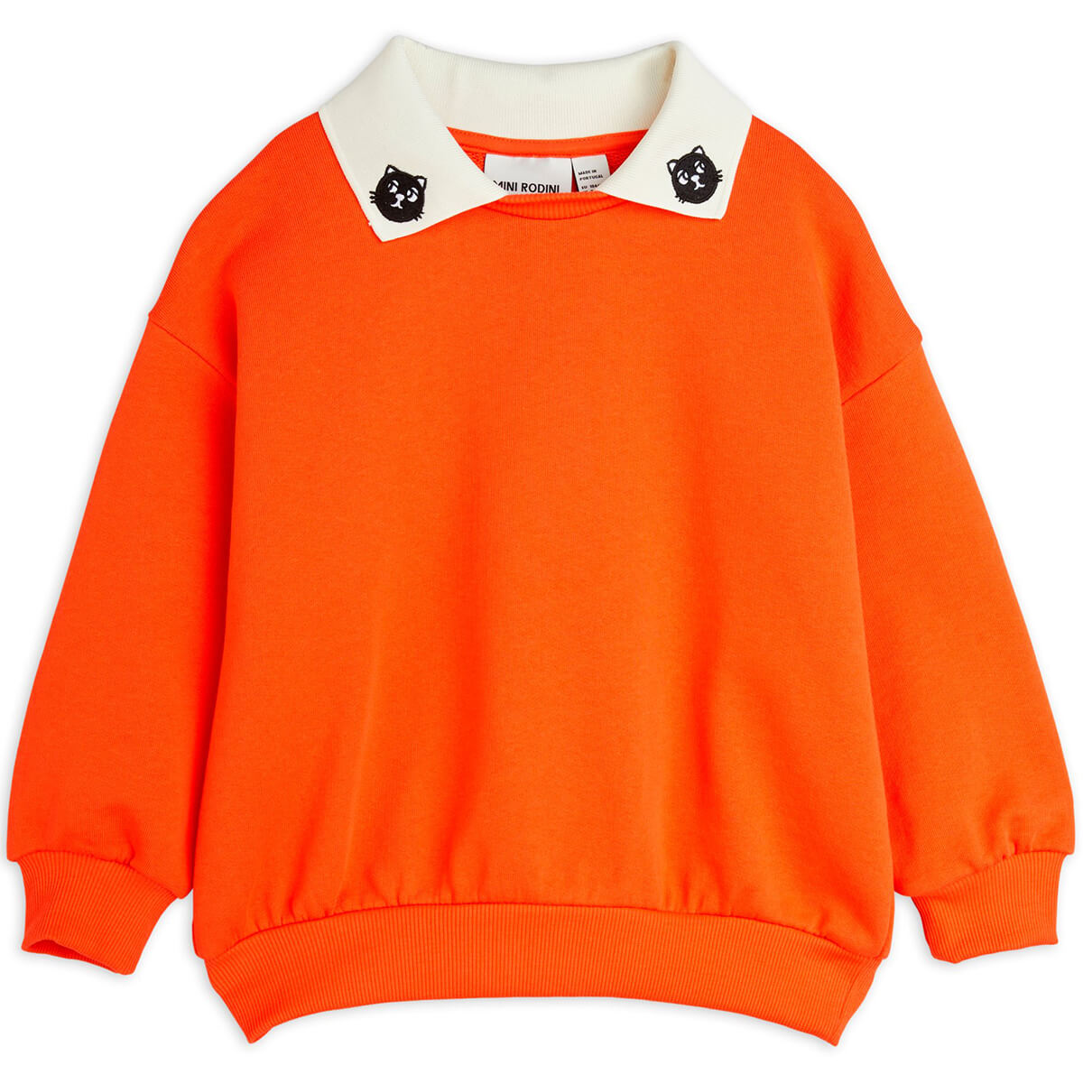 Mini Rodini Penguin Kids Sweatshirt Orange/Red for Girls or outlet Boys