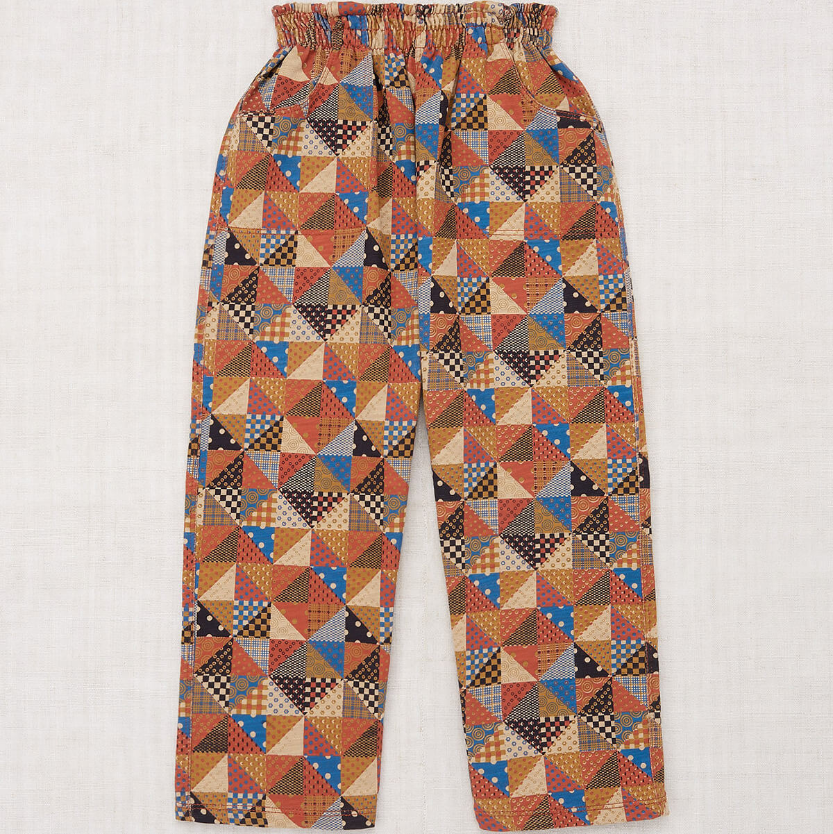 Camp Pant in Cinnamon Patchwork by Misha & Puff – Junior Edition