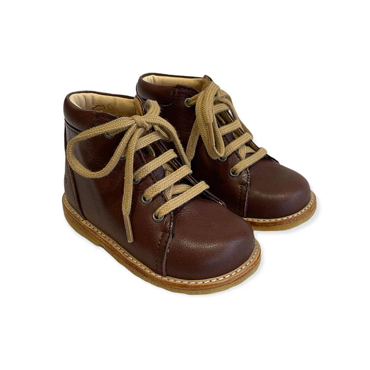 Lace Up Starter Boots in Angulus Brown by Angulus – Junior Edition
