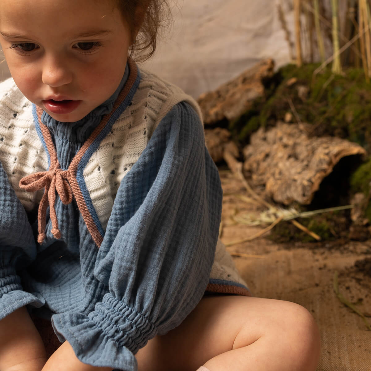 Knit Vest in Ivory by Birinit Petit - Last One in Stock 10 Years