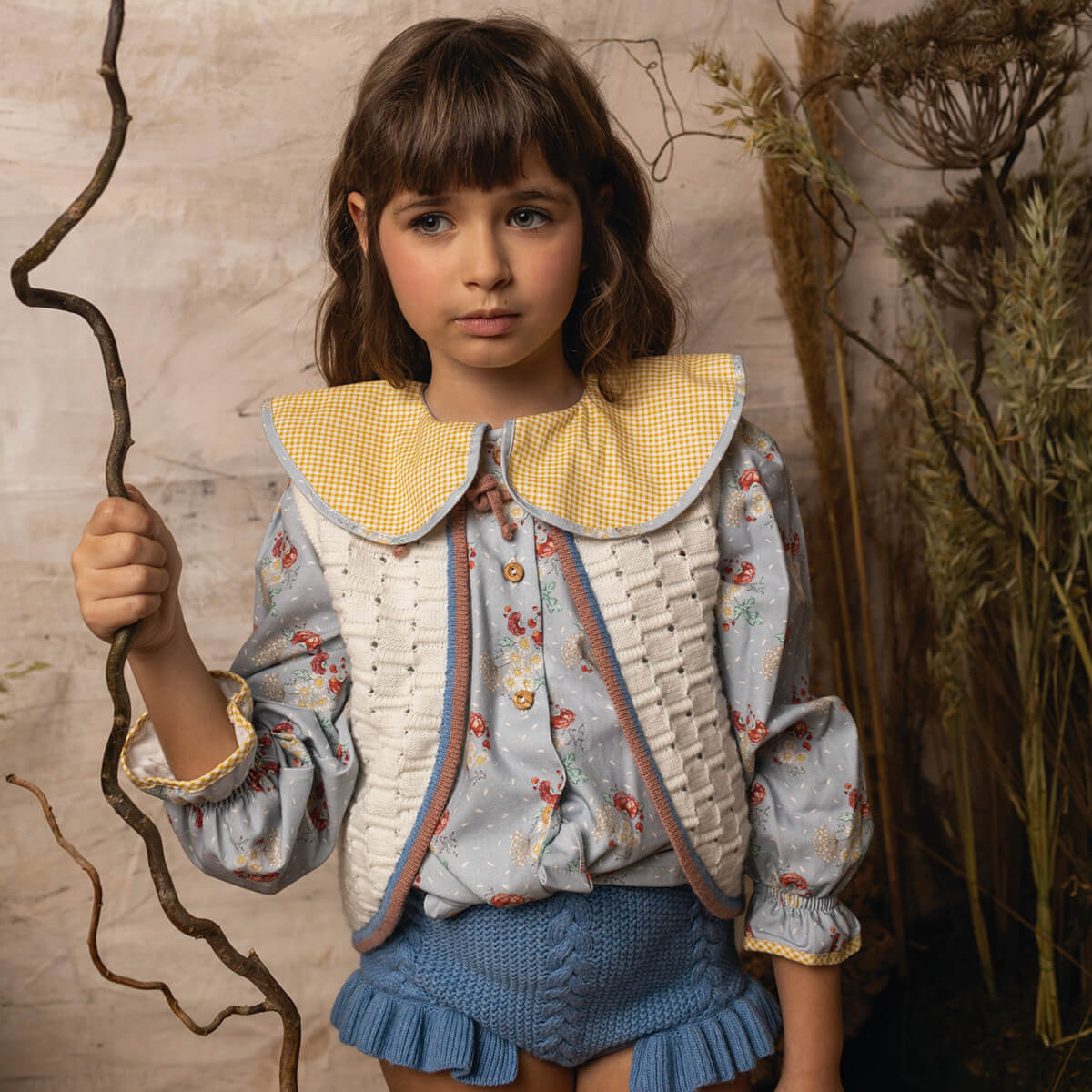 Knit Vest in Ivory by Birinit Petit - Last One in Stock 10 Years