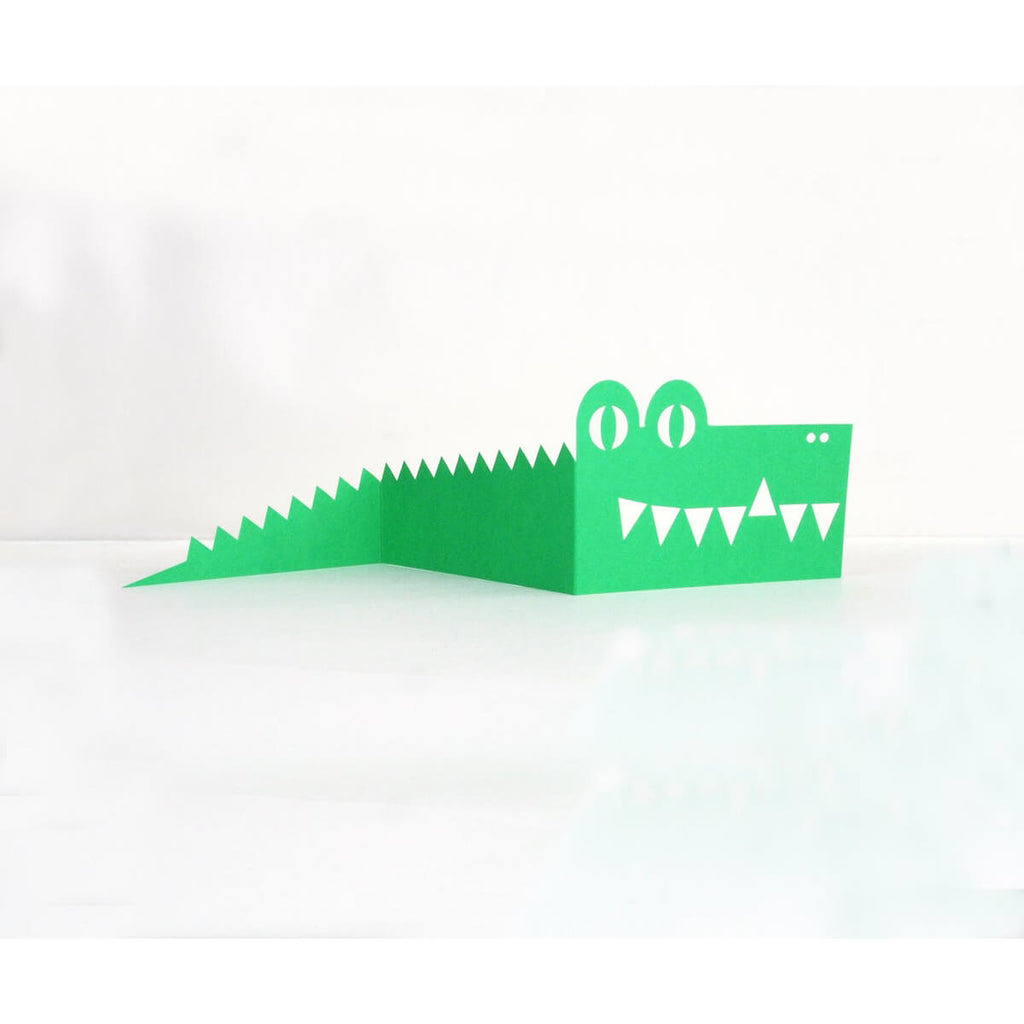 Crocodile Greetings Card by Cut&Make