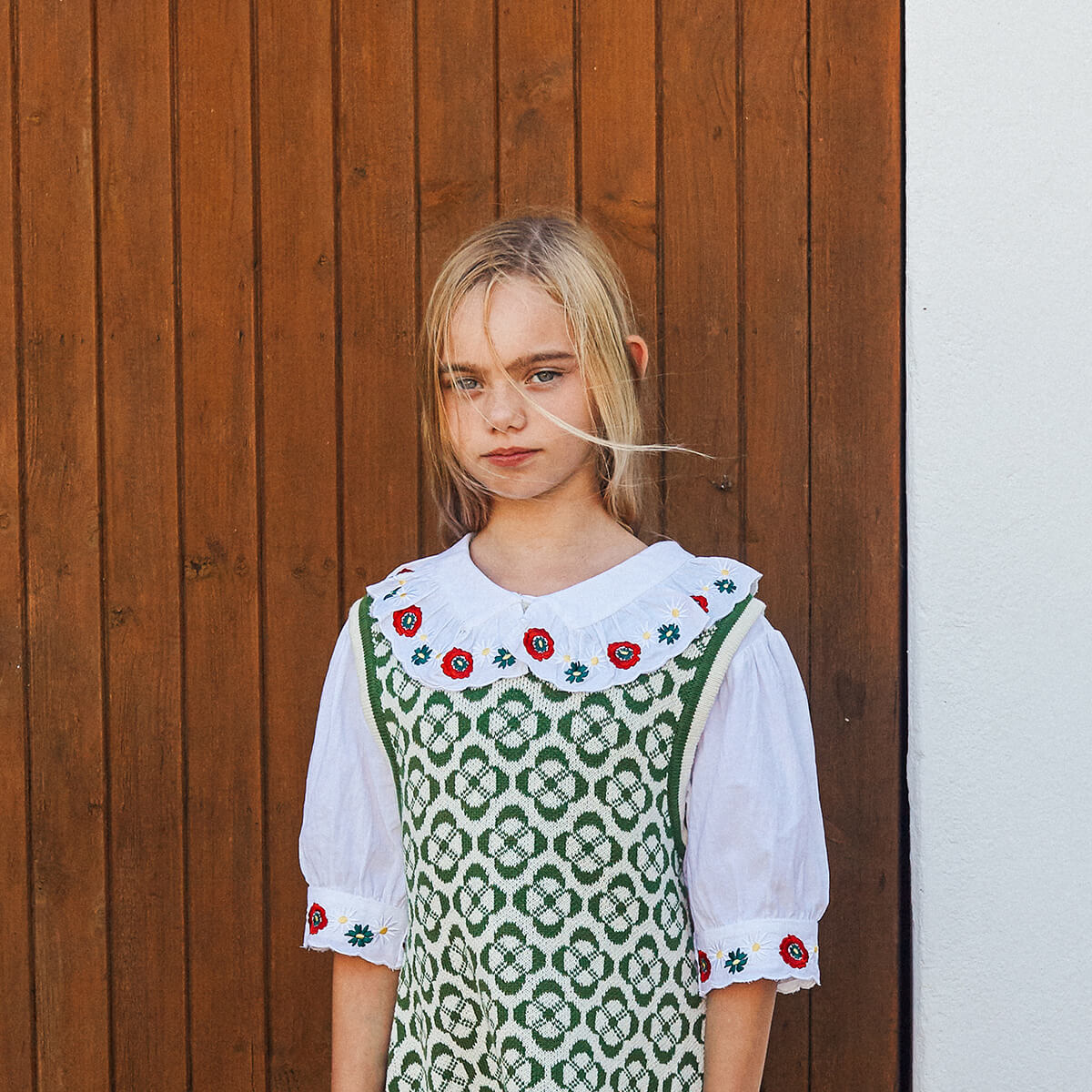 Flowers Woven Blouse by Fish & Kids – Junior Edition
