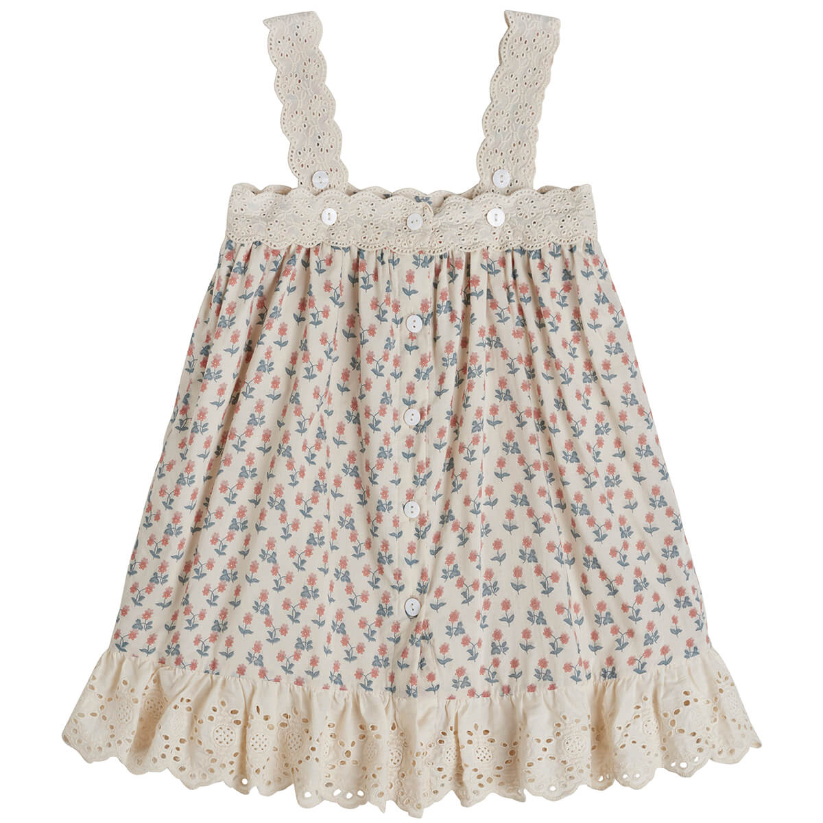 Greta Calico Pinafore in Floral by Little Cotton Clothes - Last Ones I ...