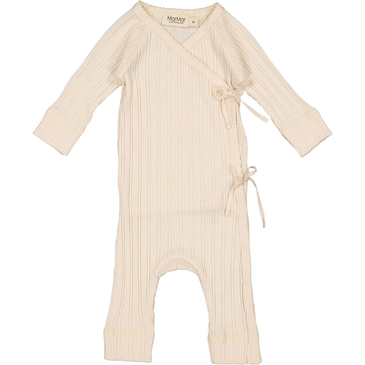 Rula Pointelle Baby Romper in Clam by MarMar Copenhagen – Junior Edition