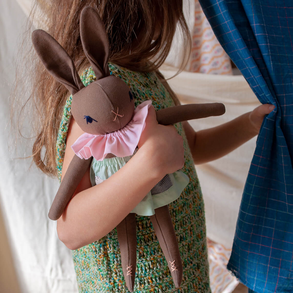 Maeve Medium Rabbit in Brown by Polka Dot Club – Junior Edition