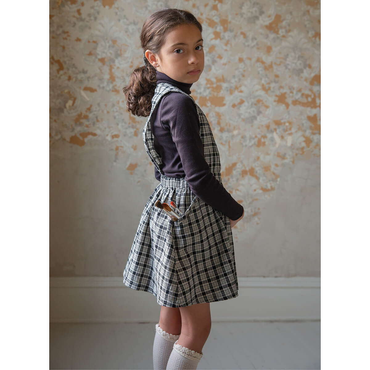 Tippi Pinafore in School Plaid by Soor Ploom - Last Ones In Stock - 4- –  Junior Edition