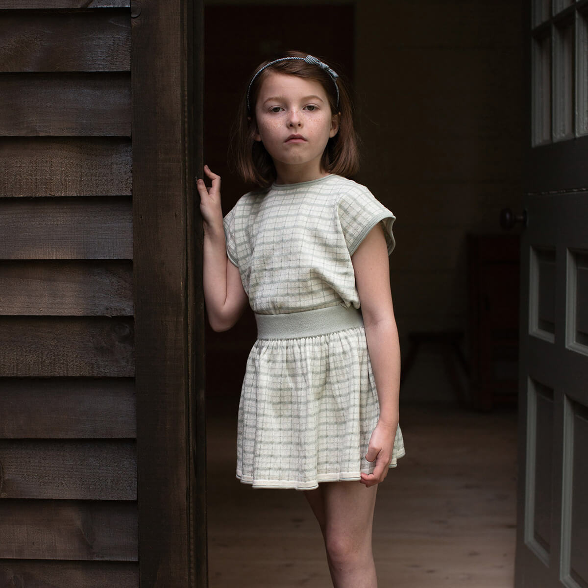 Netty Skirt in Moonstone by Soor Ploom – Junior Edition