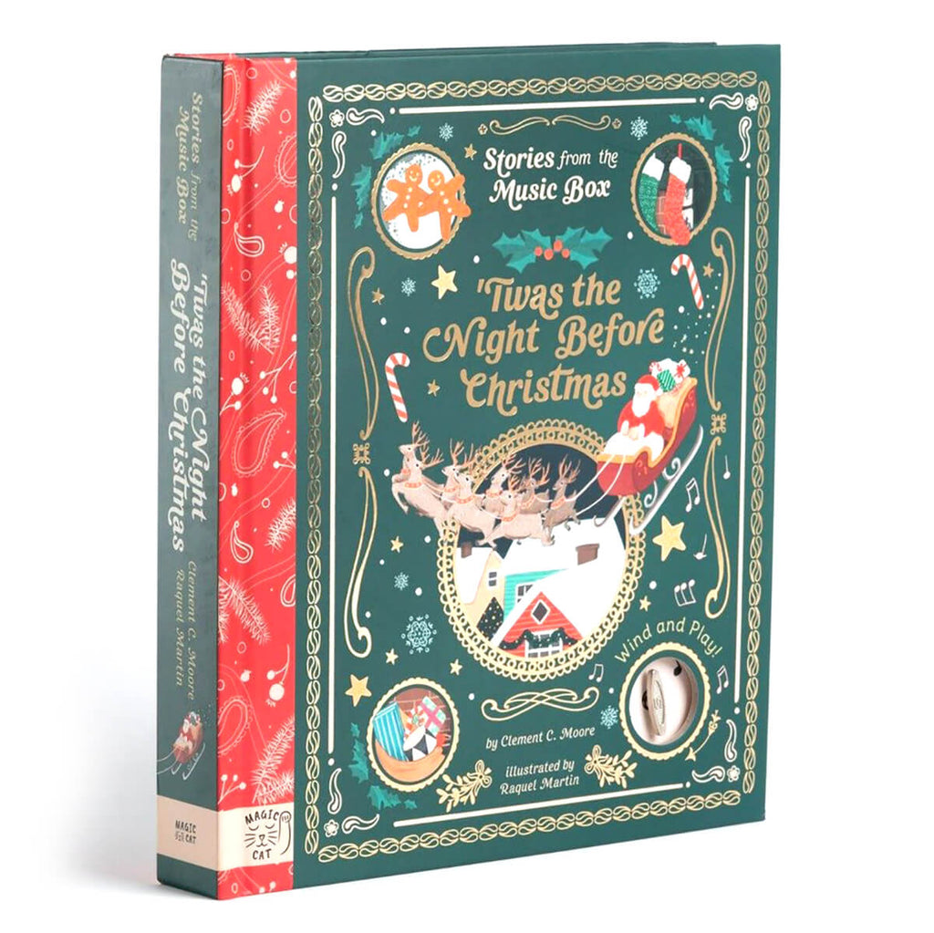 'Twas The Night Before Christmas Music Box Story Book by Clement C. Moore & Raquel Martin