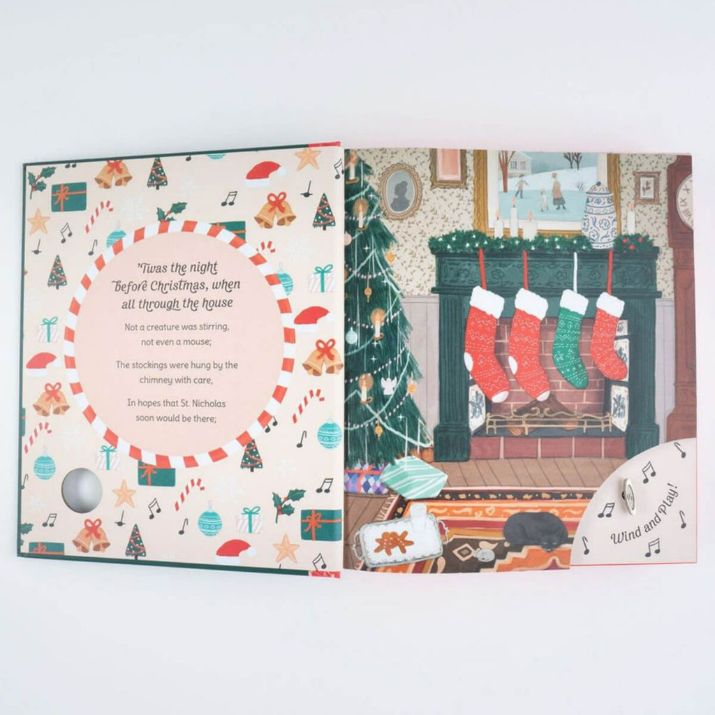 'Twas The Night Before Christmas Music Box Story Book by Clement C. Moore & Raquel Martin