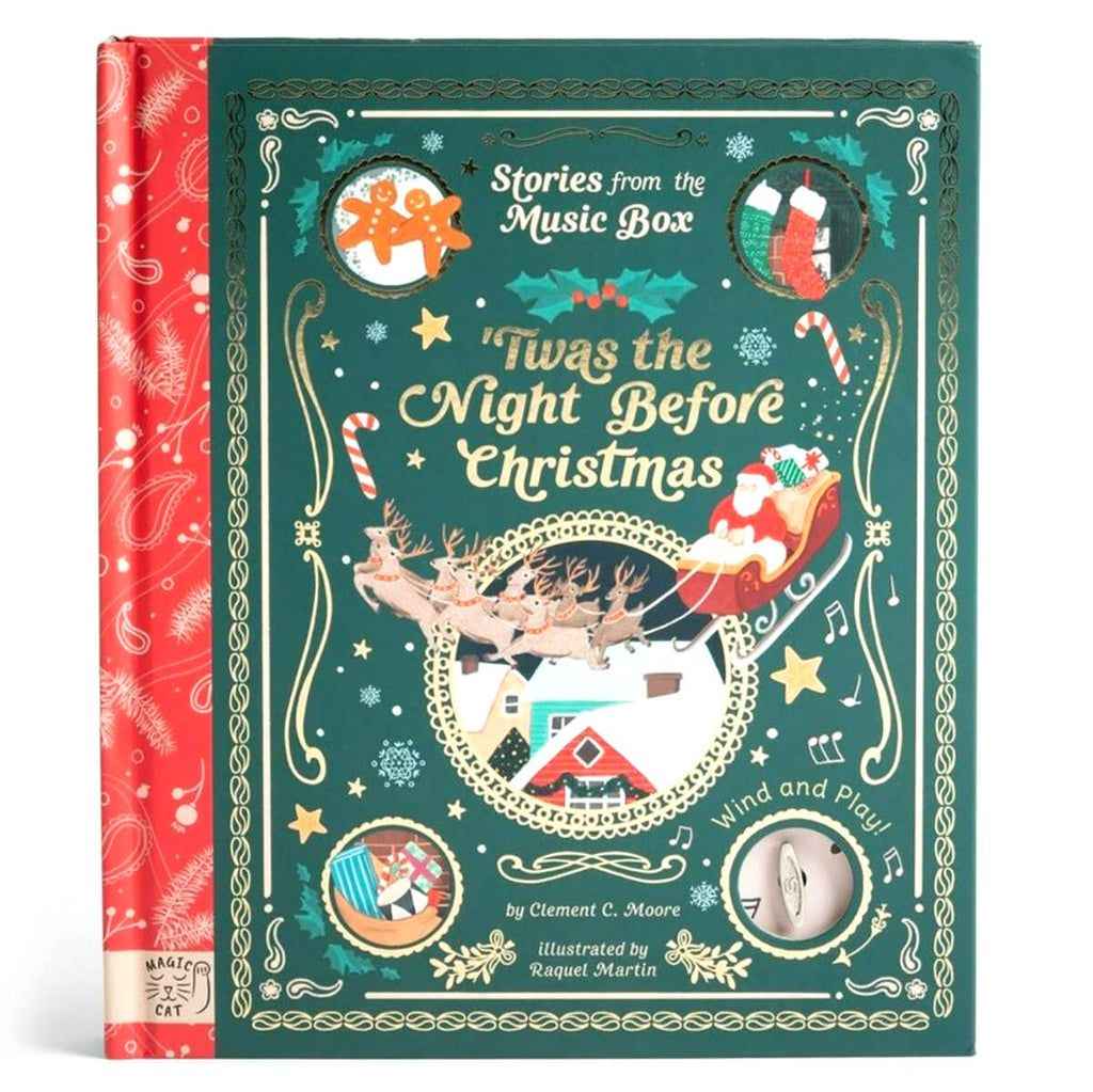 'Twas The Night Before Christmas Music Box Story Book by Clement C. Moore & Raquel Martin