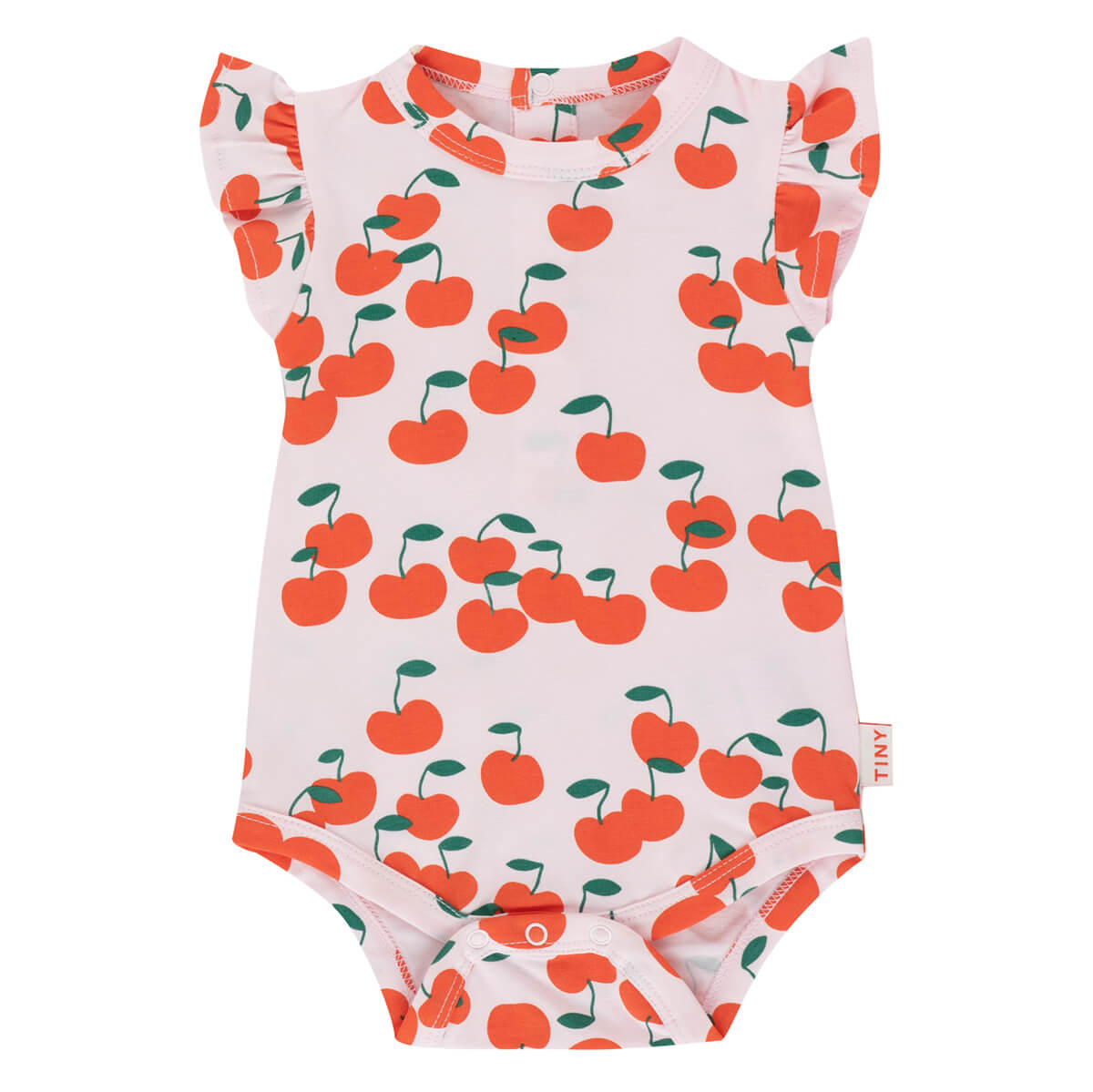 Cherries Body in Light Pink by Tinycottons – Junior Edition