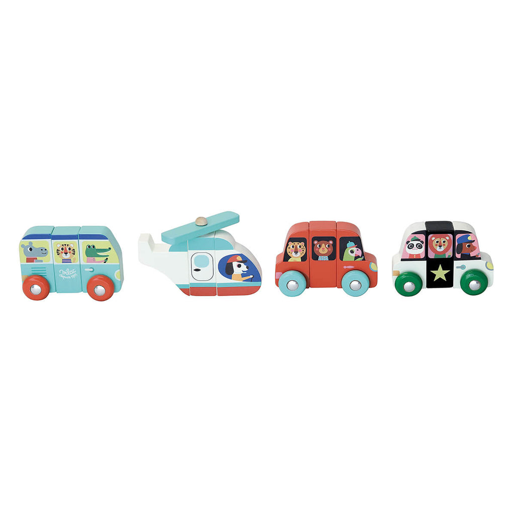 Ingela P. Arrhenius Magnetic Cars Set by Vilac