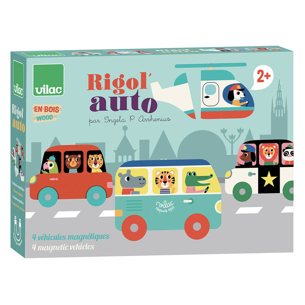 Ingela P. Arrhenius Magnetic Cars Set by Vilac