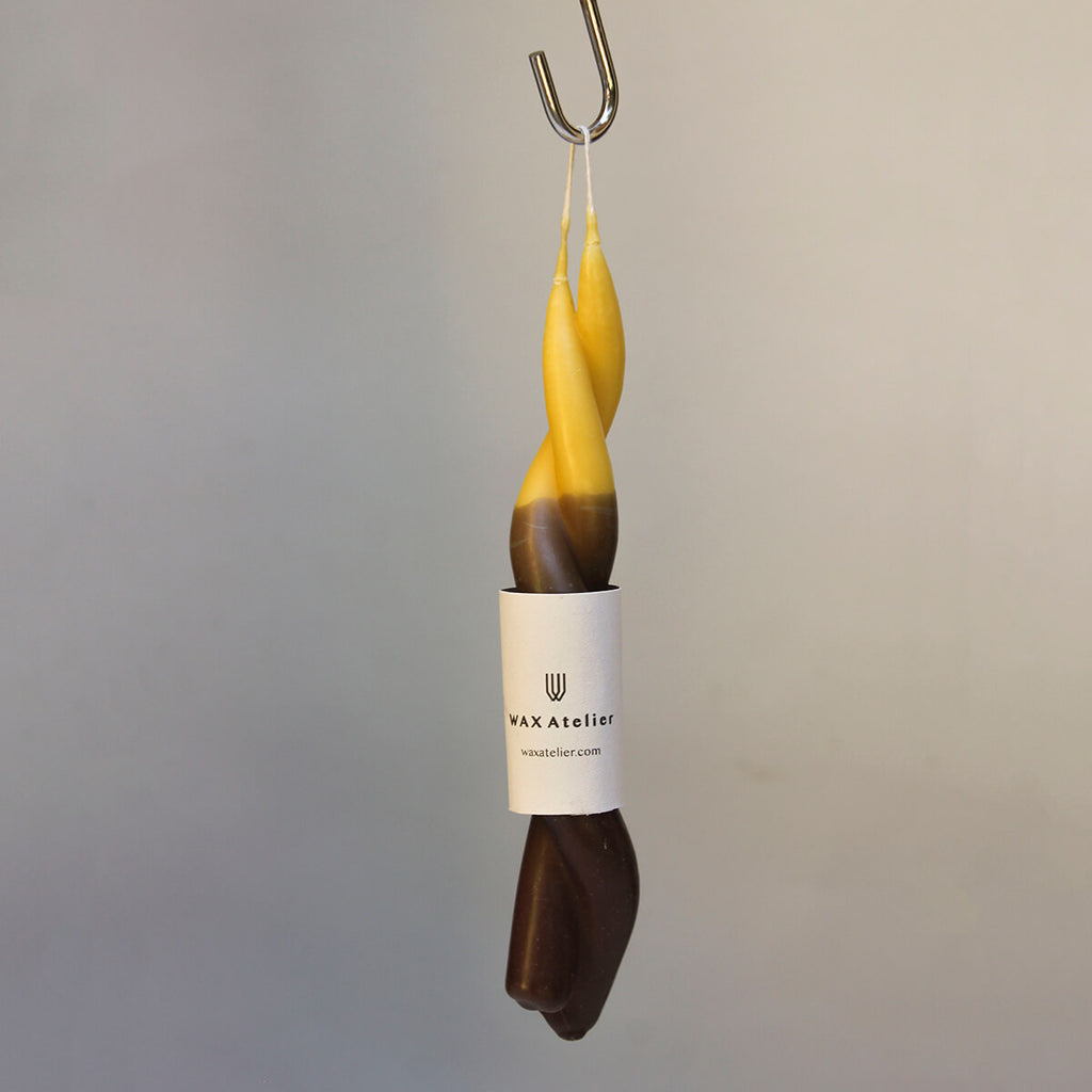 Twisted Double-Dipped Candle by Wax Atelier