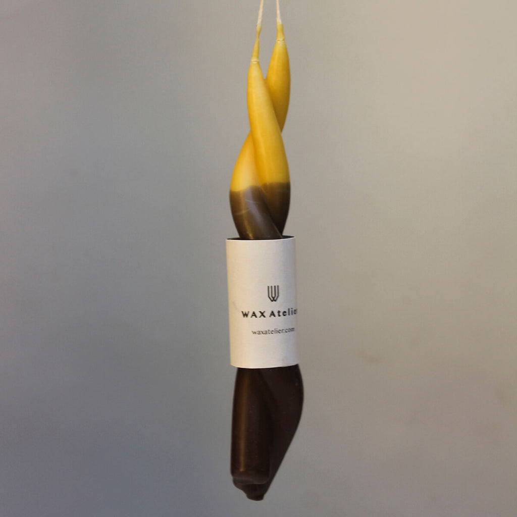 Twisted Double-Dipped Candle by Wax Atelier