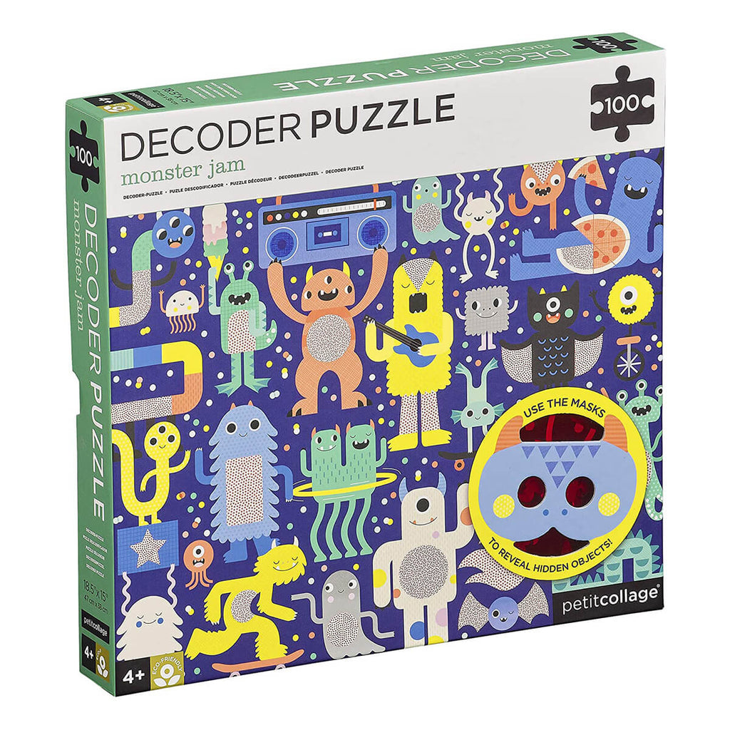 Monster Jam 100-Piece Decoder Puzzle by Petit Collage