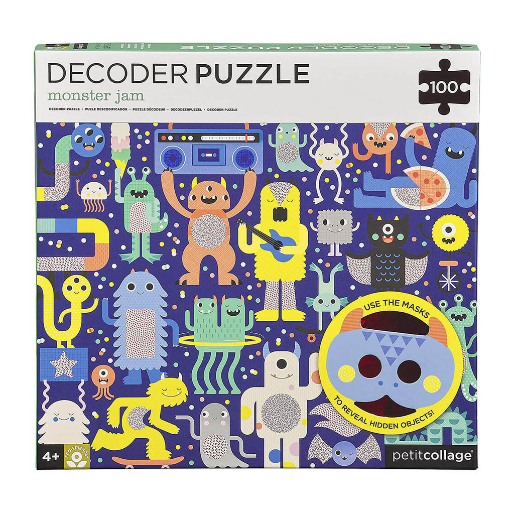 Monster Jam 100-Piece Decoder Puzzle by Petit Collage