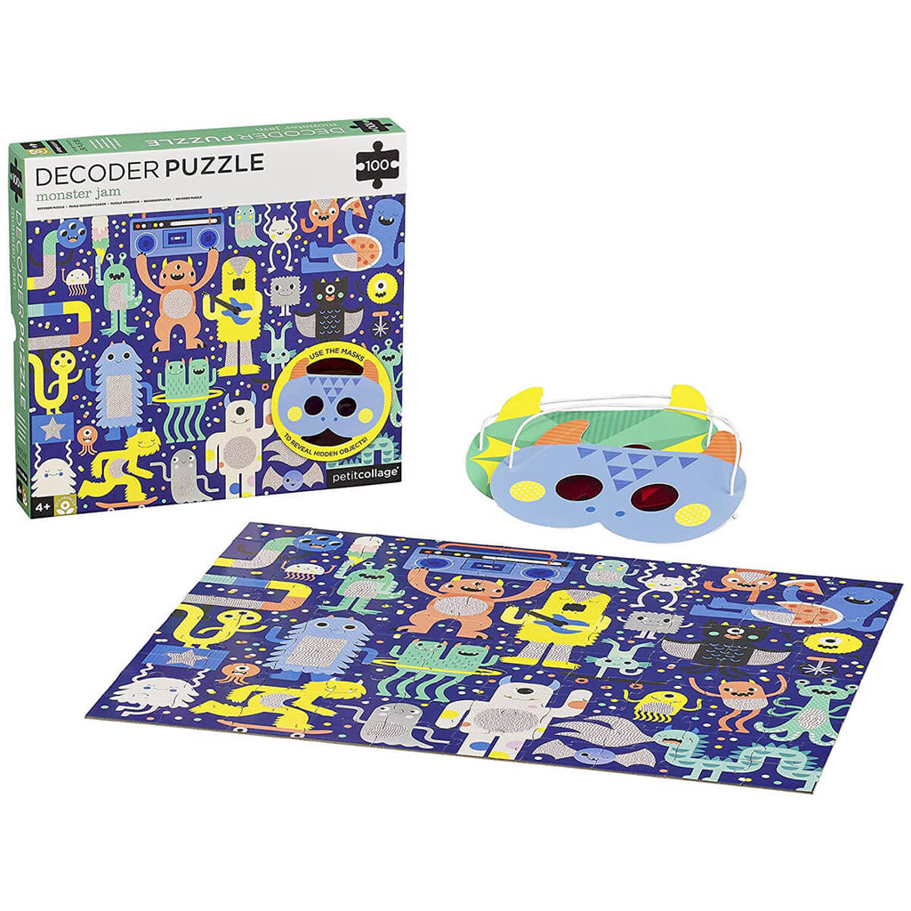 Monster Jam 100-Piece Decoder Puzzle by Petit Collage