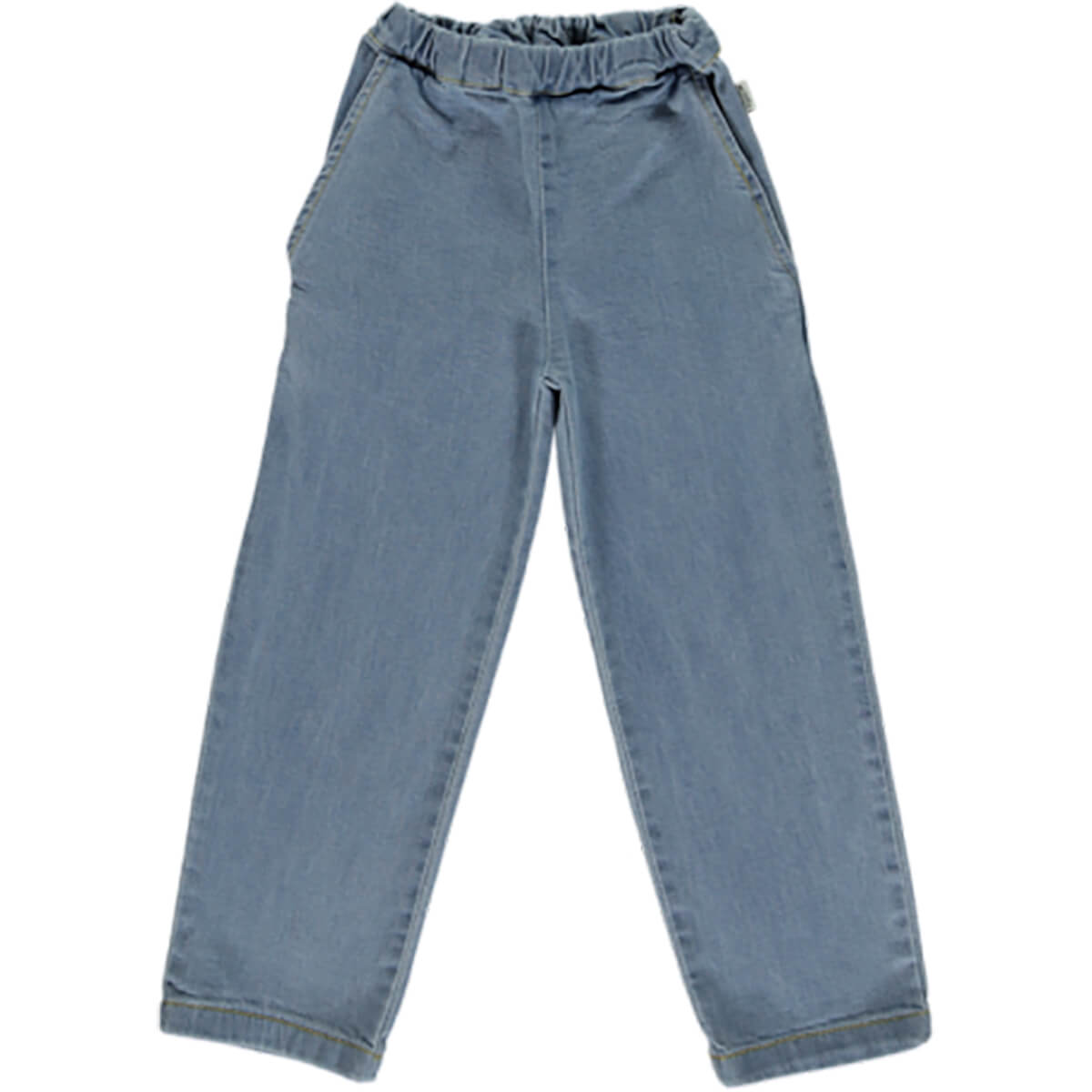 Pomelos Denim Pants in Blue by Poudre Organic – Junior Edition